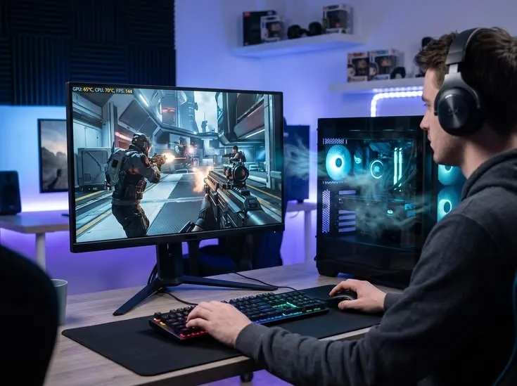 A high-resolution display rendering fine detail